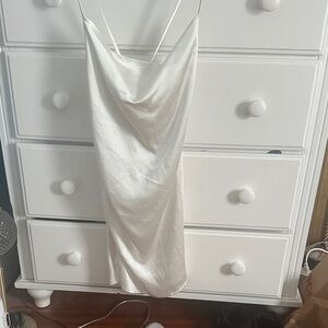 Elegant White Slip Dress